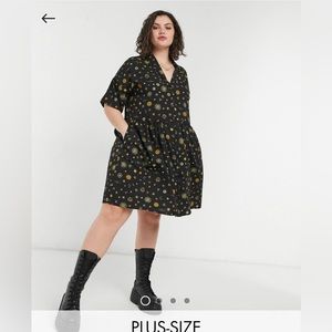 ASOS Noisy May shirt dress with zodiac print
